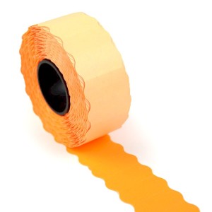 Značkovací etikety Contact, 26 x 12 mm, neon oranžová
