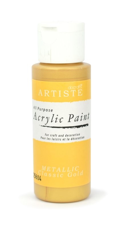 Akrylová barva Artiste, metalická zlatá klasická, 59 ml, DOA 763103