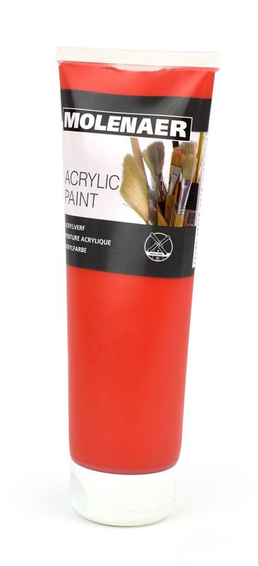 Akrylová barva Molenaer, červená, 250 ml