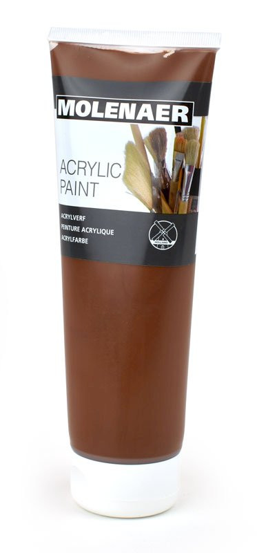 Akrylová barva Molenaer, hnědá, 250 ml