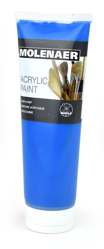 Akrylová barva Molenaer, modrá, 250 ml
