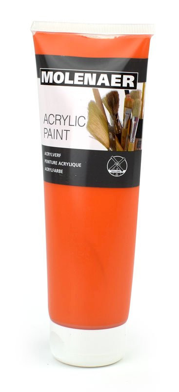 Akrylová barva Molenaer, oranžová, 250 ml