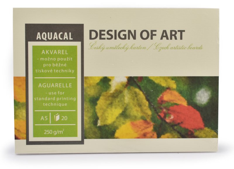 Akvarelový umělecký blok A5, AQUACAL, 250 g, 20 listů
