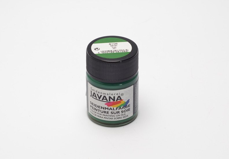 Barva na hedvábí Javana, 50 ml, č. 06, zelená - 1