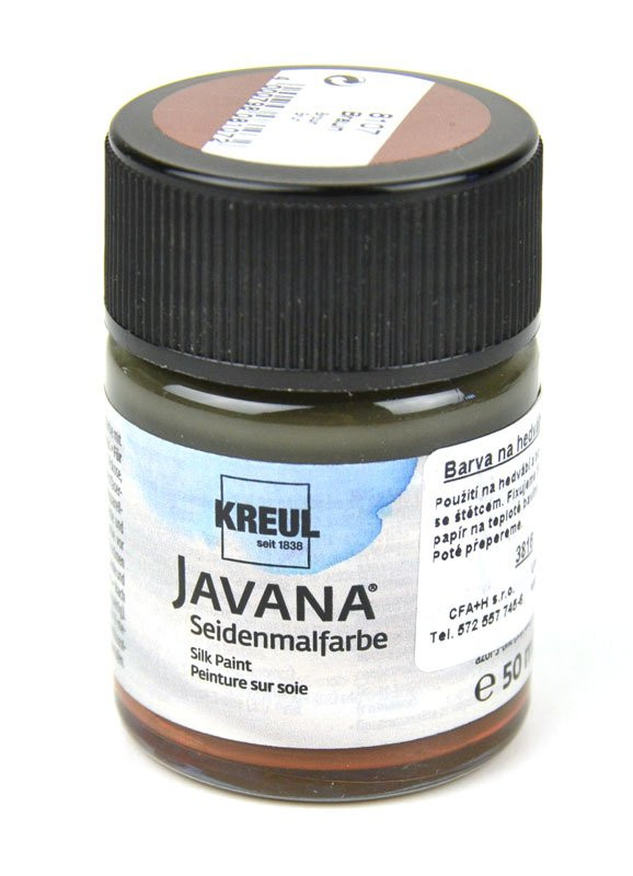 Barva na hedvábí Javana, 50 ml, č. 07, hnědá