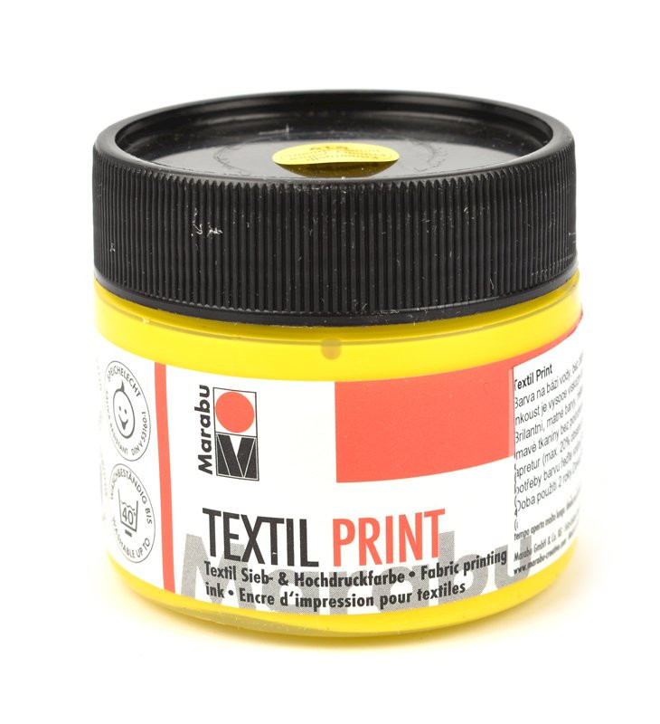 Barva TEXTIL PRINT 919 žlutá, 100 ml