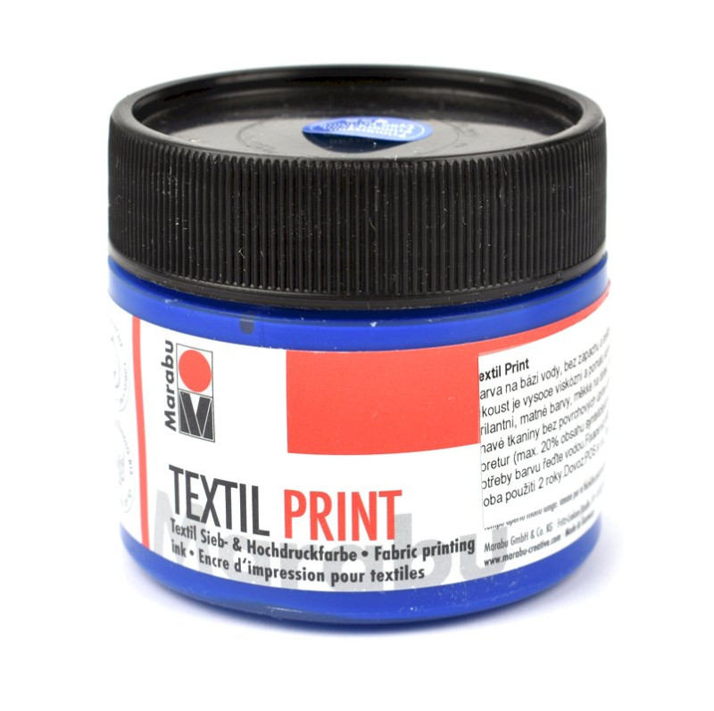 Barva TEXTIL PRINT 956 modrá, 100 ml