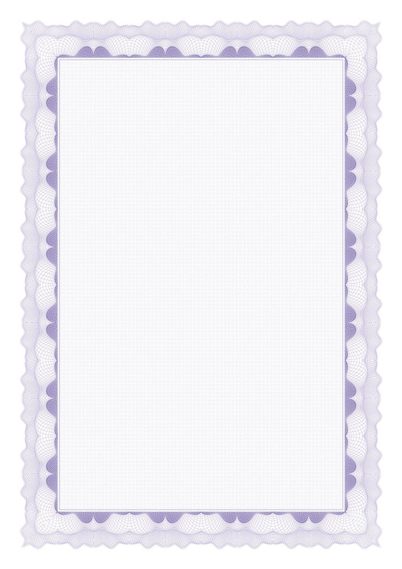 Certifikační papír A4, 20 listů, fialový - 1