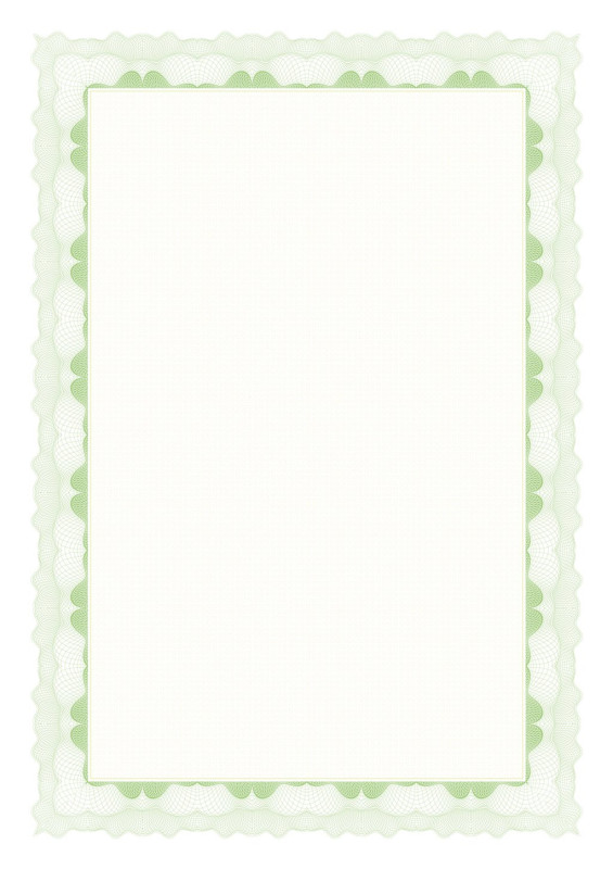 Certifikační papír A4, 20 listů, zelený - 1