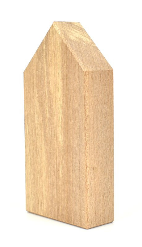 Domek 5 x 10 x 2 cm, dřevo přírodní - 1