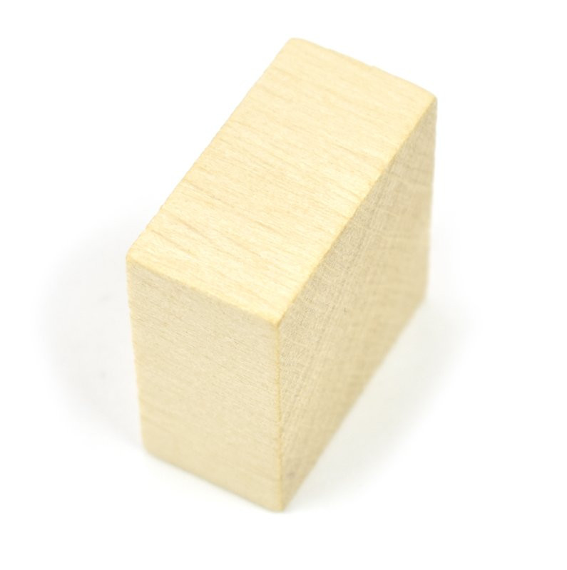 Dřevěná kostka, cca 3x3 cm x 1,5 cm - 1
