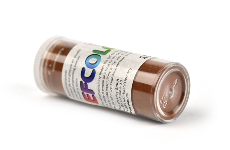 Efcolor smaltovací pudr, hnědý, neprůhledný, 10 ml, č. 0077 - 1