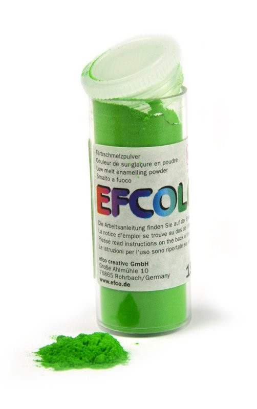 Efcolor smaltovací pudr, jarní zeleň, neprůhledný, 10 ml, č. 0061