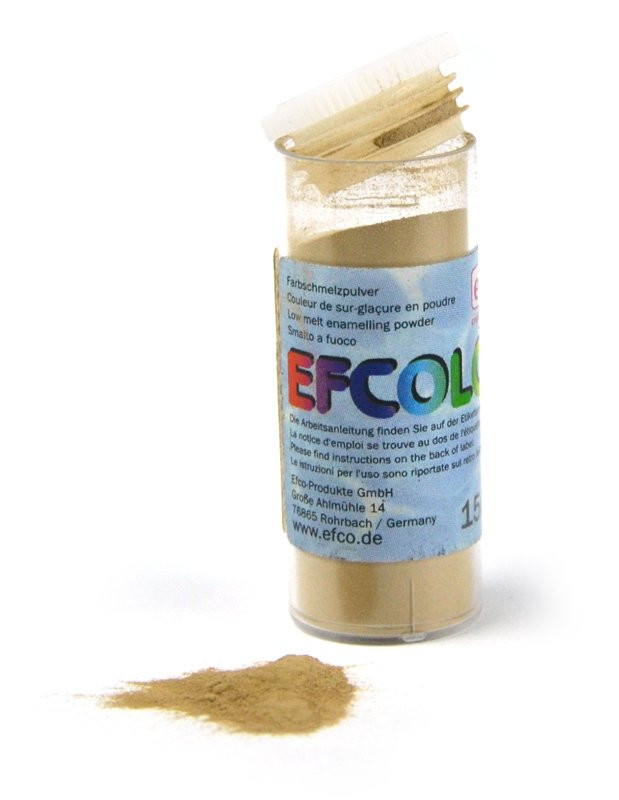 Efcolor smaltovací pudr, tm. béžový, neprůhledný, 10 ml, č. 0006