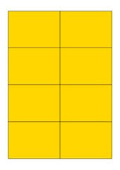 Etikety RAYFILM 0931A, 105 x 74,2 mm, 100 listů, žluté