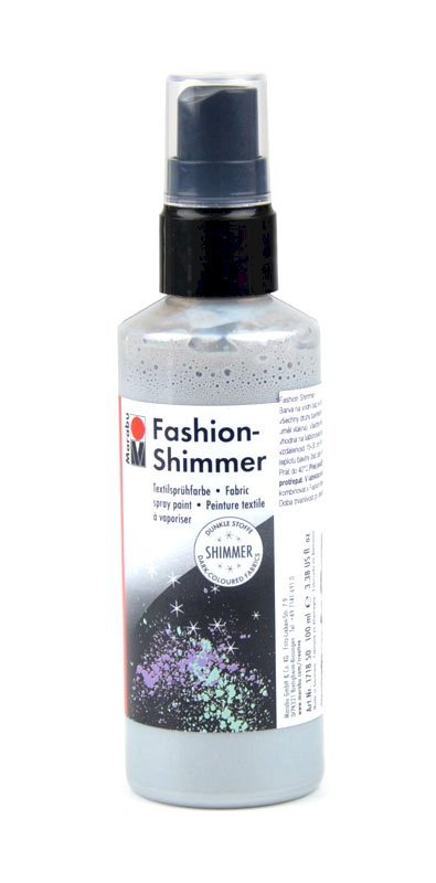 Fashion shimmer, barva na textil č.581, stříbrná