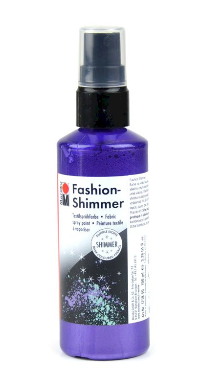 Fashion shimmer, barva na textil č.596, fialová