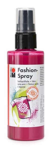 Fashion spray, barva na textil č.005, malinová, 100 ml