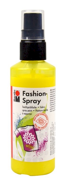 Fashion spray, barva na textil č. 020, citrónová, 100 ml