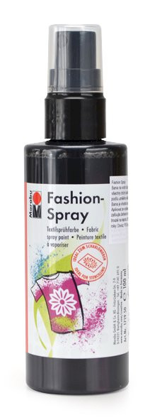 Fashion spray, barva na textil č.073, černá, 100 ml
