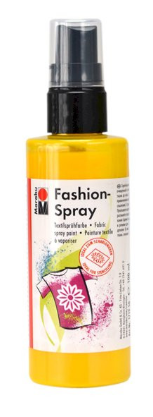 Fashion spray, barva na textil č.220, žlutá, 100 ml