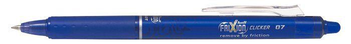 Gelové pero FriXion clicker Pilot 07, šíře stopy 0,35mm, modré