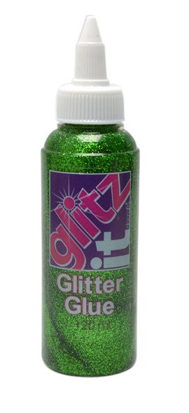 Glitrové lepidlo GLT43219, 120 ml, zelená