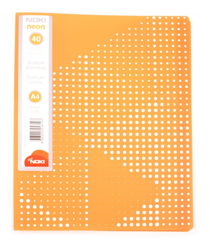 Katalogová kniha A4, 60l NEON oranžová