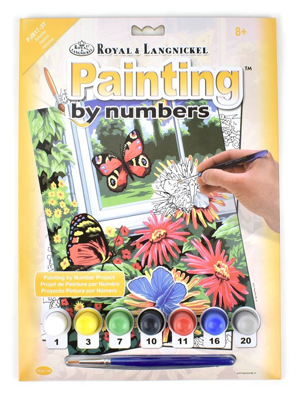 Malování podle čísel 22 x 30 cm - Motýli