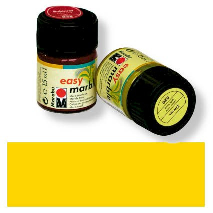 Mramorovací barva, č. 021, 15 ml, středně žlutá