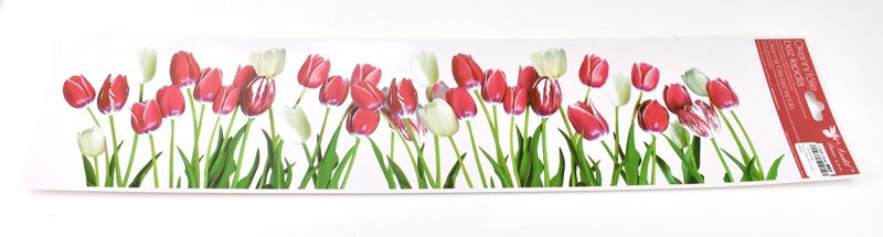 Okenní fólie, Tulipány, 64 x 15 cm - 1