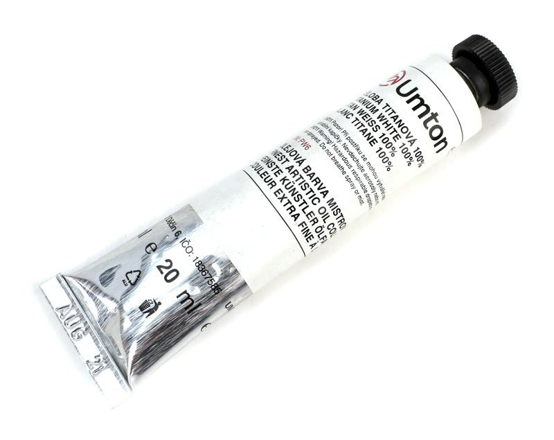Olejová barva Umton č. 02, 20 ml, titanová běloba