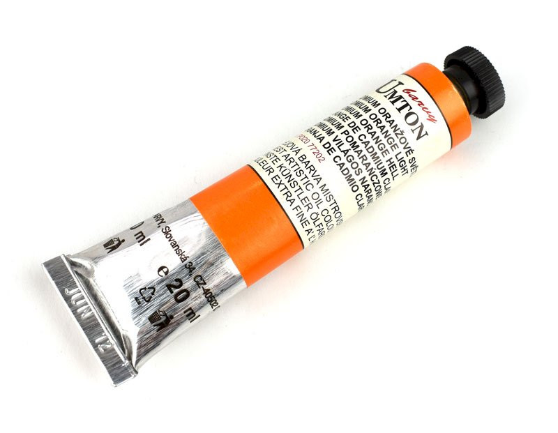 Olejová barva Umton č.14, 20 ml, oranžové  kadmium