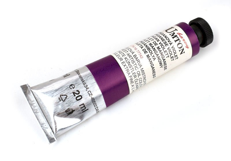 Olejová barva Umton č.16, 20 ml, manganová violeť