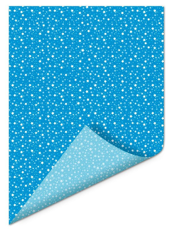 Papír A4, hvězdičky tm.modrý/ledově modrý, oboustranný, 80 g