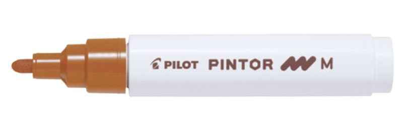 Pilot Pintor akrylový popisovač M, hnědá