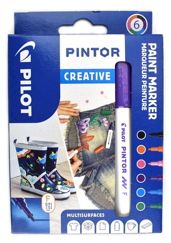 Pilot Pintor sada akrylových popisovačů F Creative 6 ks