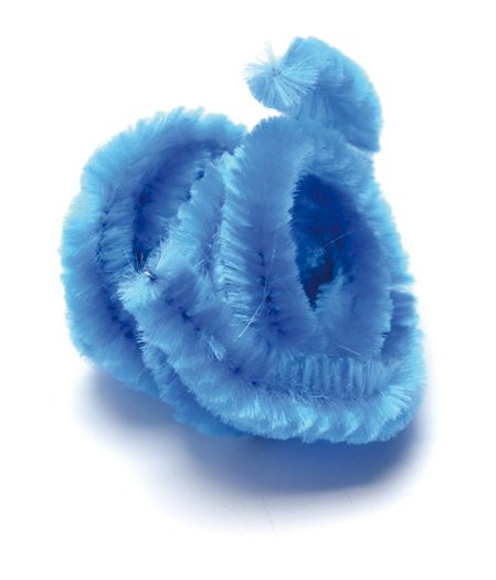 Plyšový drátek, sv. modrý, 50 cm, 1 ks