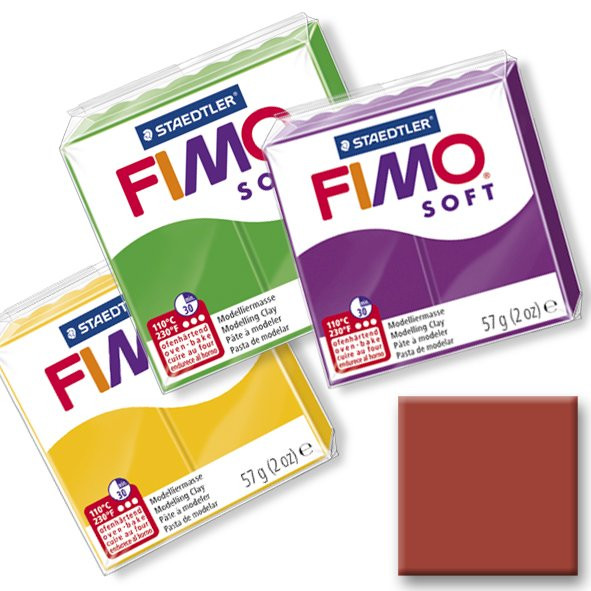 Polymerová hmota Fimo Soft, hnědá č.7