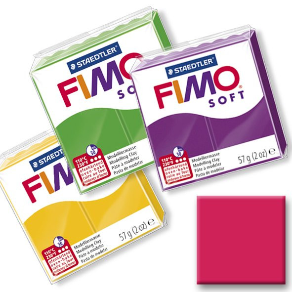 Polymerová hmota Fimo Soft, růžová č. 22