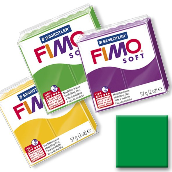 Polymerová hmota Fimo Soft, zelená č.53