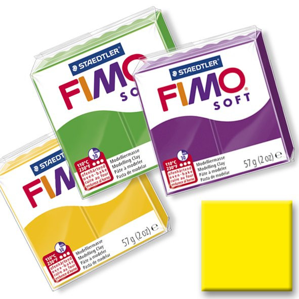 Polymerová hmota Fimo Soft, žlutá č.10