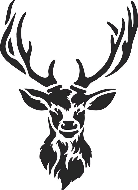 Šablona Hlava jelena 1, 20 x 30 cm, plast - 1