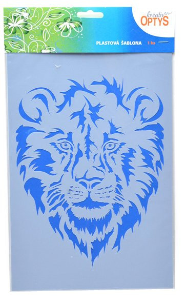 Šablona Lev, 20 x 30 cm, plast