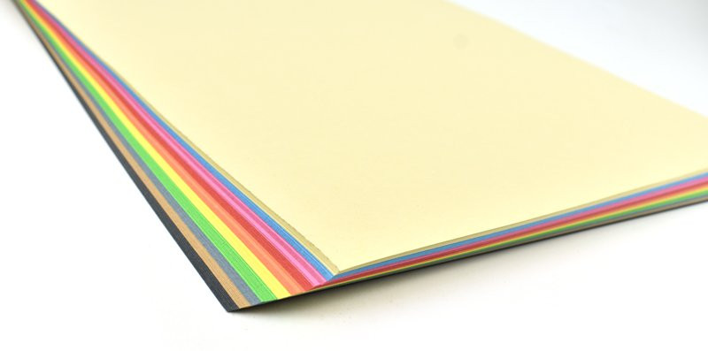 Sada barevných papírů pro výtvarné účely A3/80g/10barev, EKO - 1