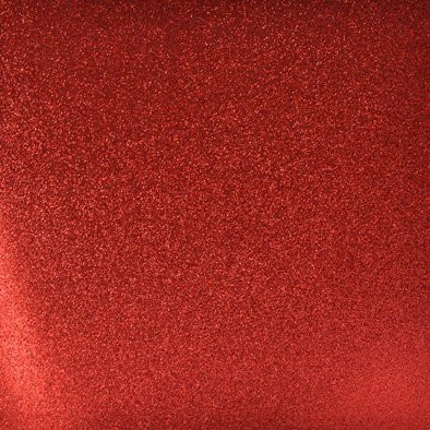 Scrapbookový glitrový papír 30,5 x 30,5 cm, červený - 1