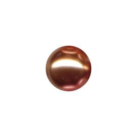 Skleněné voskované perle, bronzové, 4 mm, balení 72 ks