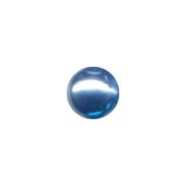 Skleněné voskované perly, sv. modré, 6 mm, balení 36 ks