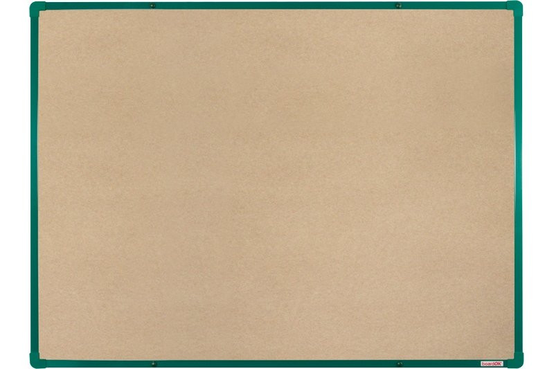 Tabule textil boardOK 90 x 60 cm, rám zelený