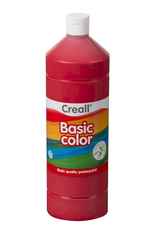 Temperová barva Creall, 1000 ml, červená